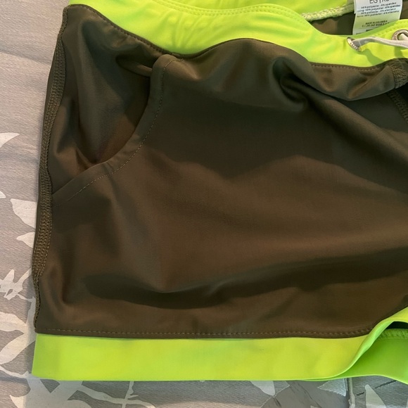 Neon Green and Black Swim Trunks - Picture 5 of 5